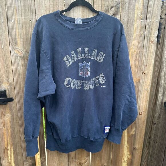 VINTAGE Champion Reverse Weave Dallas Cowboys 1994 Sweatshirt Men XL USA 90s - Picture 1 of 11